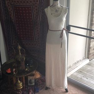 Long white beach dress